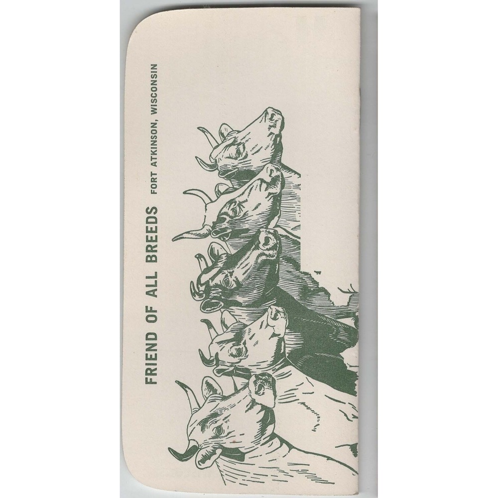 Vintage Hoards Dairyman Memo Book Fort Atkinson Wisconsin Dairy Farm Advertising - Picture 2 of 2